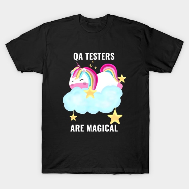 qa tester T-Shirt by Saishaadesigns